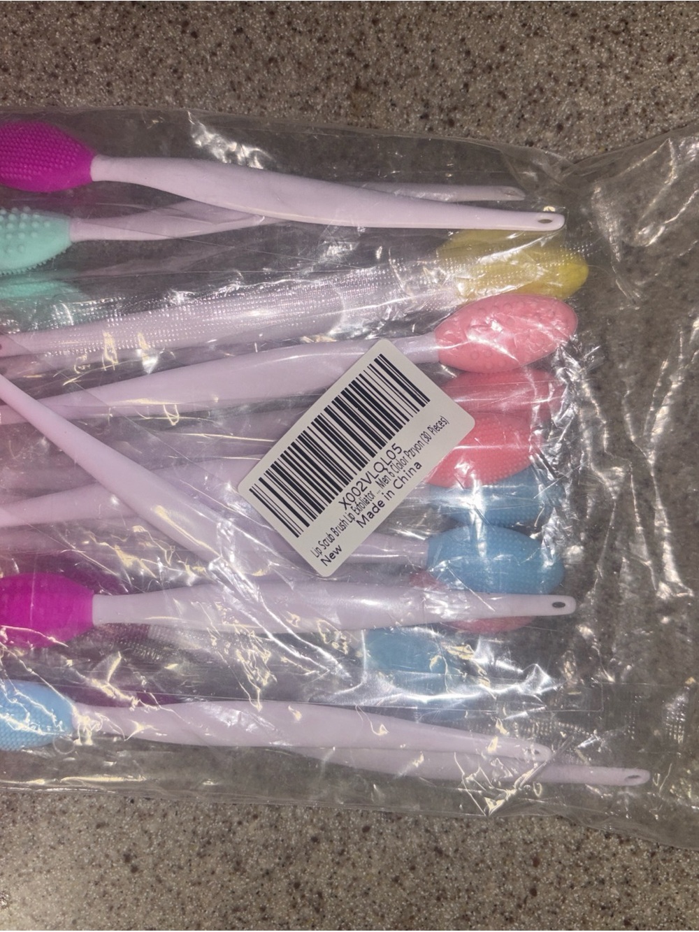 9Soft Silicone lip scrubbers  - Pastel Multi